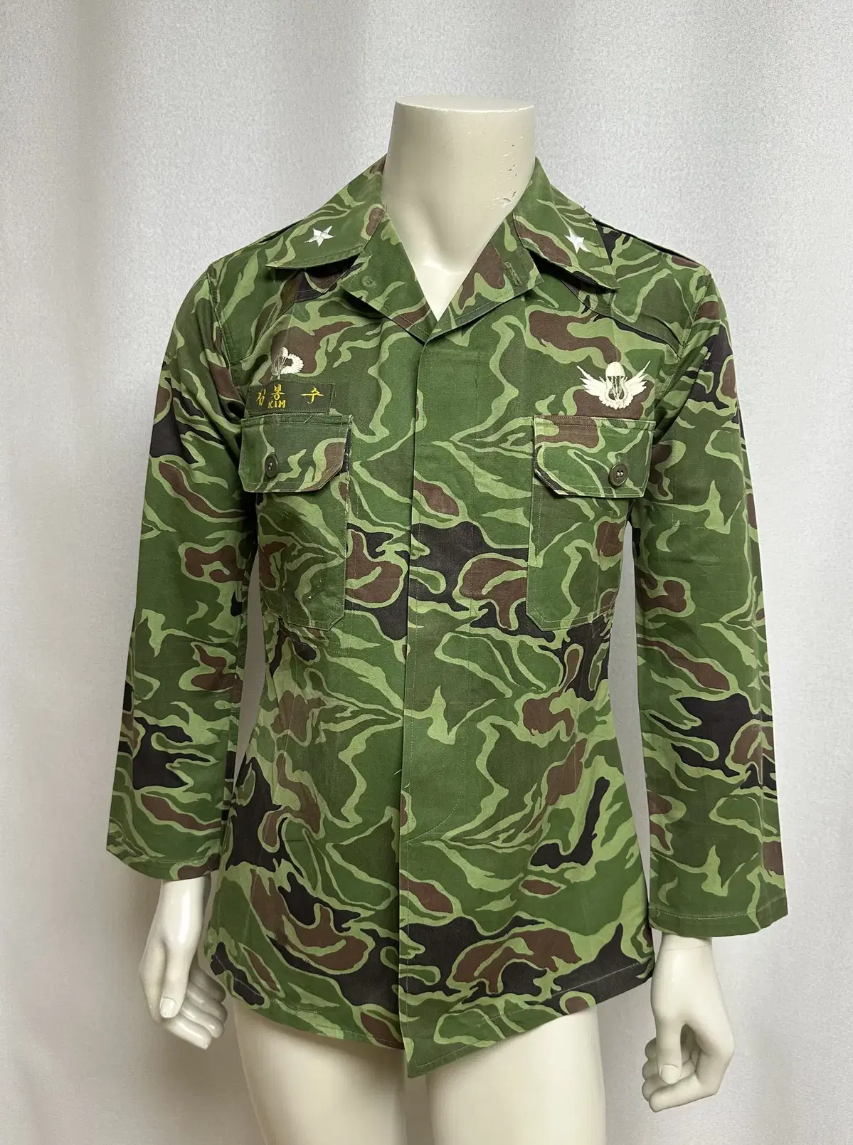 Army old-style major general Chungjeong pattern Chungjeong uniform battle uniform top (S)