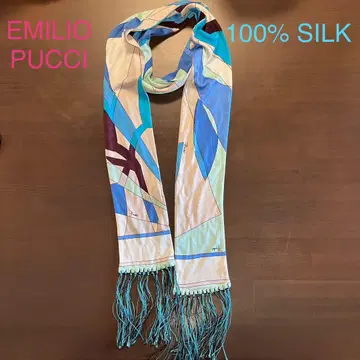 EMILIO PUCCI 100% 실크 보타이 스카프