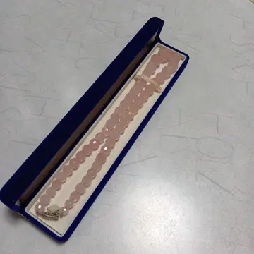 로즈쿼츠 핑크 비즈 목걸이 약 20cm