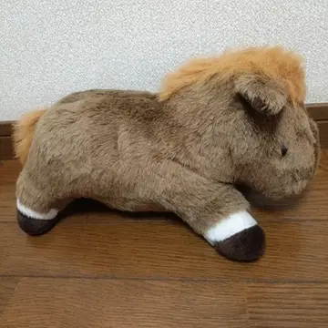 일본제 컬러 팜 말 봉제 인형 말