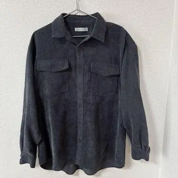 urban research 셋업 코듀로이 네이비 루즈 셔츠