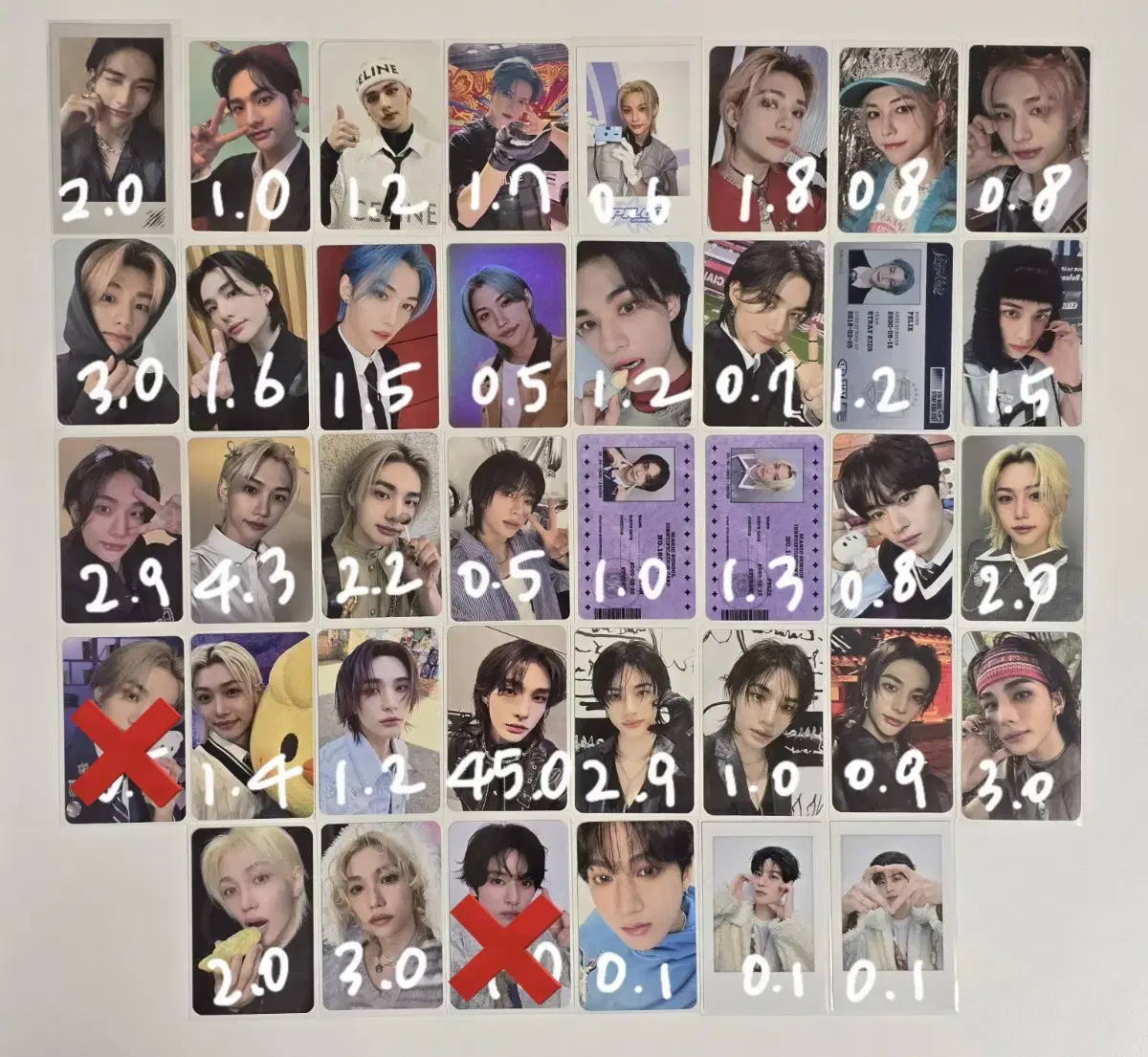 스트레이키즈 스키즈 포카(리노 현진 필릭스 아이엔)