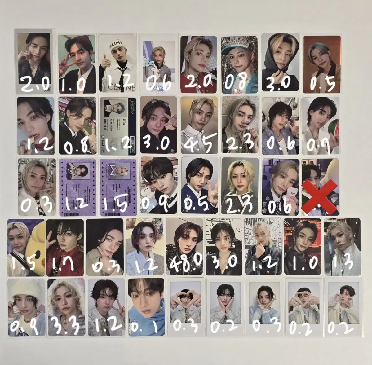 스트레이키즈 스키즈 포카(방찬,리노,창빈,현진,한지성,필릭스,승민,아이엔