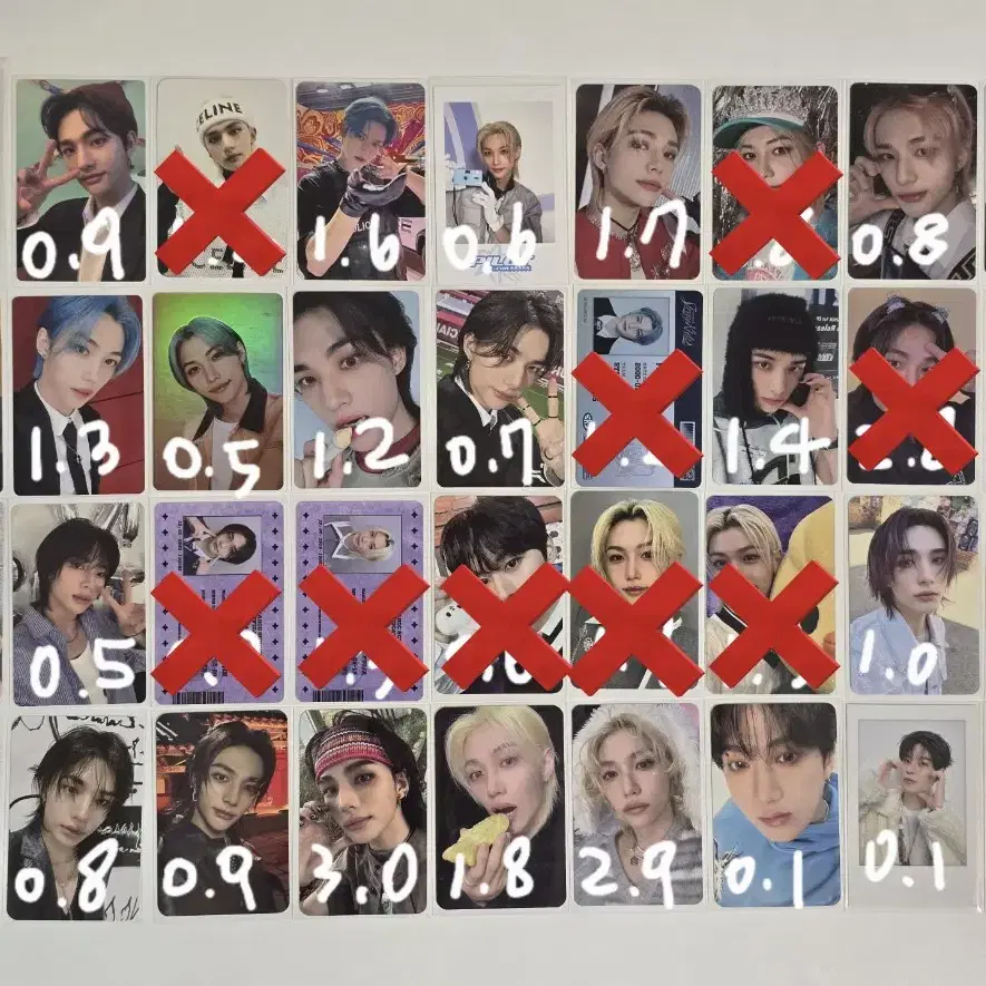 스트레이키즈 스키즈 포카(방찬,리노,창빈,현진,한지성,필릭스,승민,아이엔