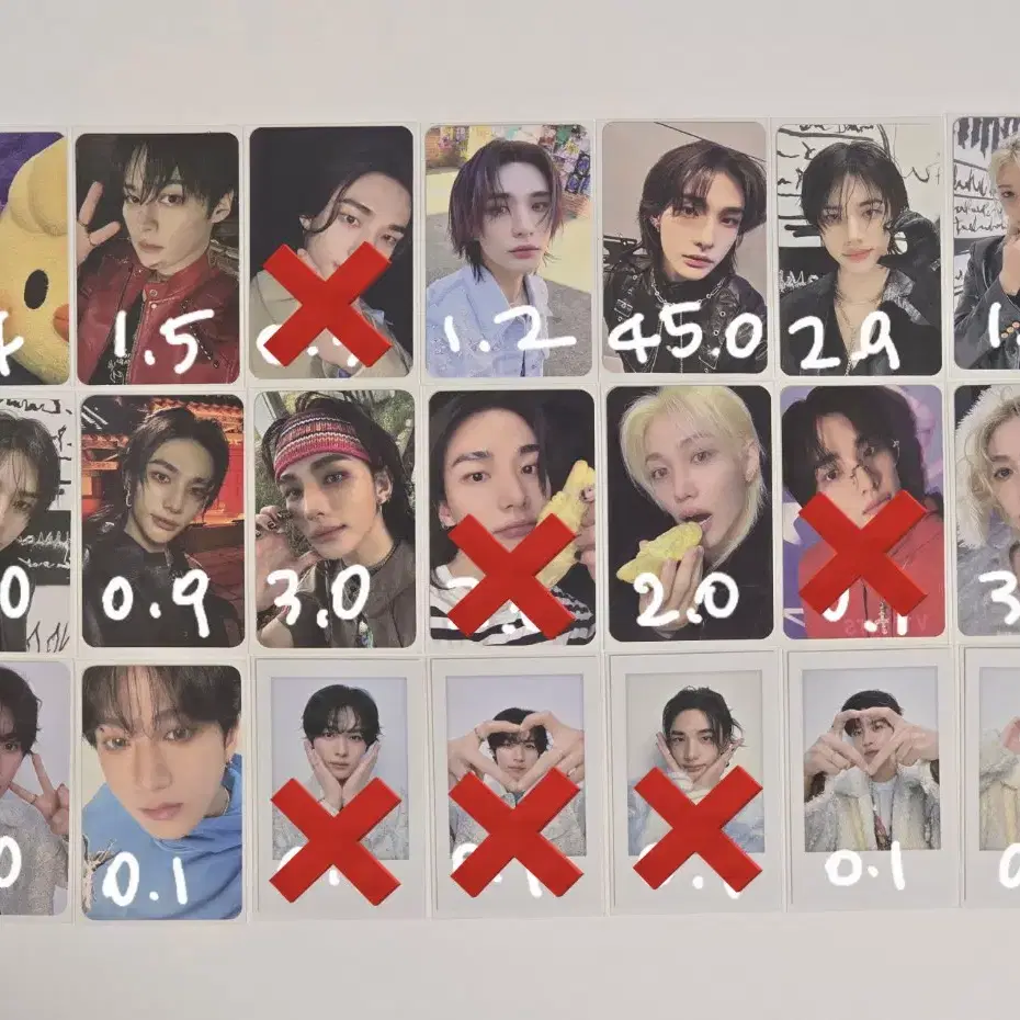 스트레이키즈 스키즈 포카(방찬,리노,창빈,현진,한지성,필릭스,승민,아이엔