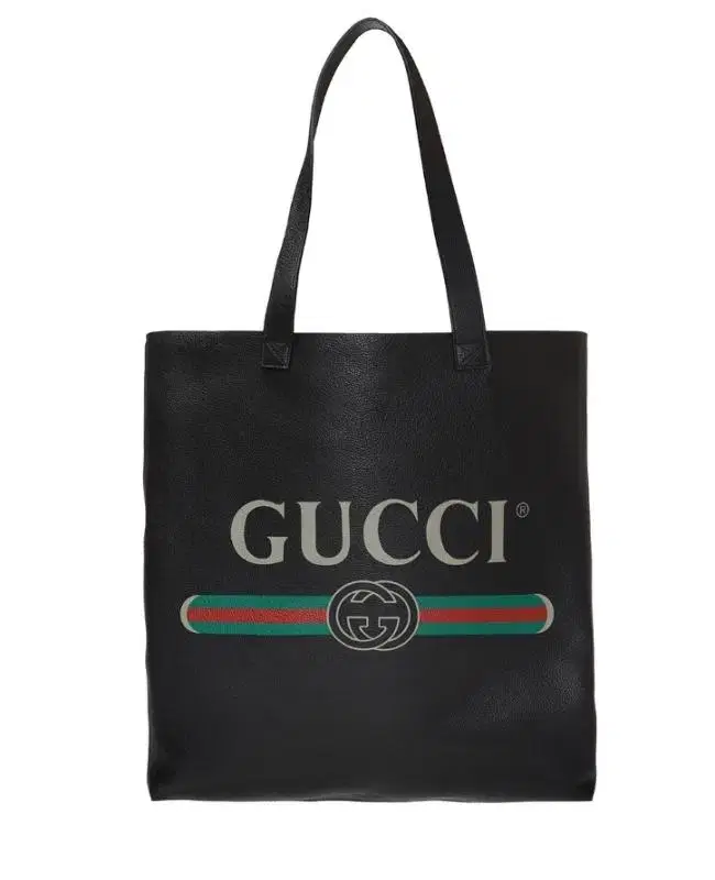 구찌 GUCCI 남성 여성 유니섹스 토트 백 GUCCI 빈티지로고 블랙