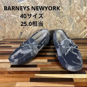 BARNEYS NEWYORK 스웨이드 로퍼 드라이빙 슈즈 카모플라쥬