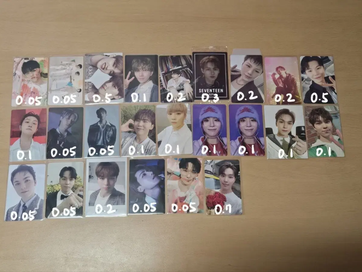 세븐틴 포카 호시 많아요