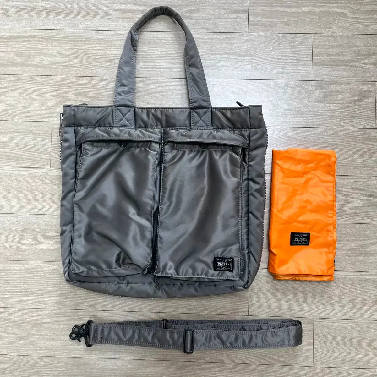 吉田ポーターporter 2wayトートバッグシルバーグレー新型