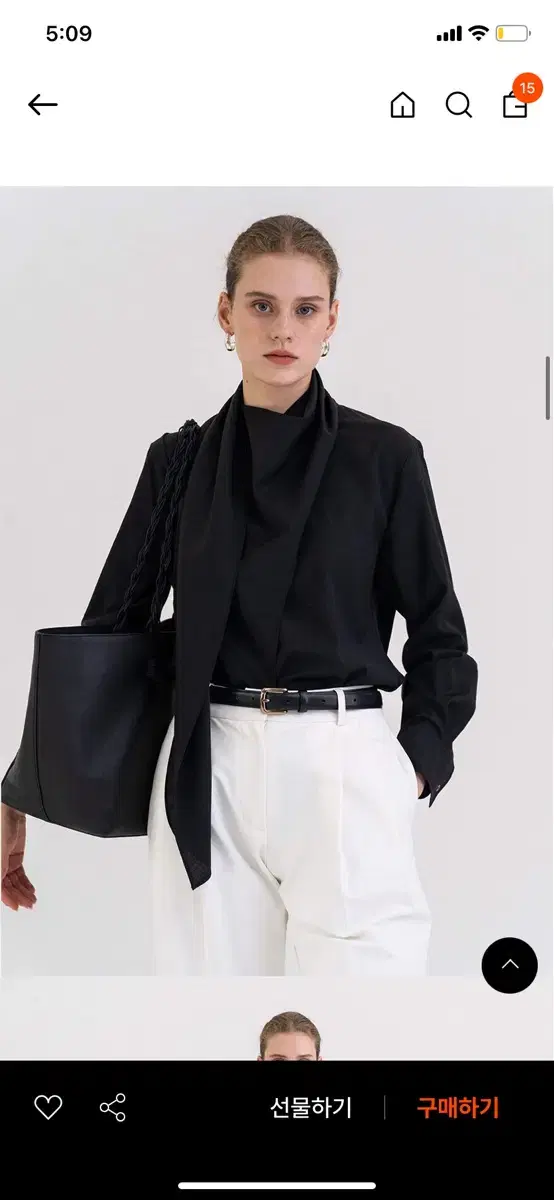 KinderSalmon Scarf Blouse