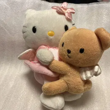헬로키티 엔젤 키티 타이니 참 봉제 인형