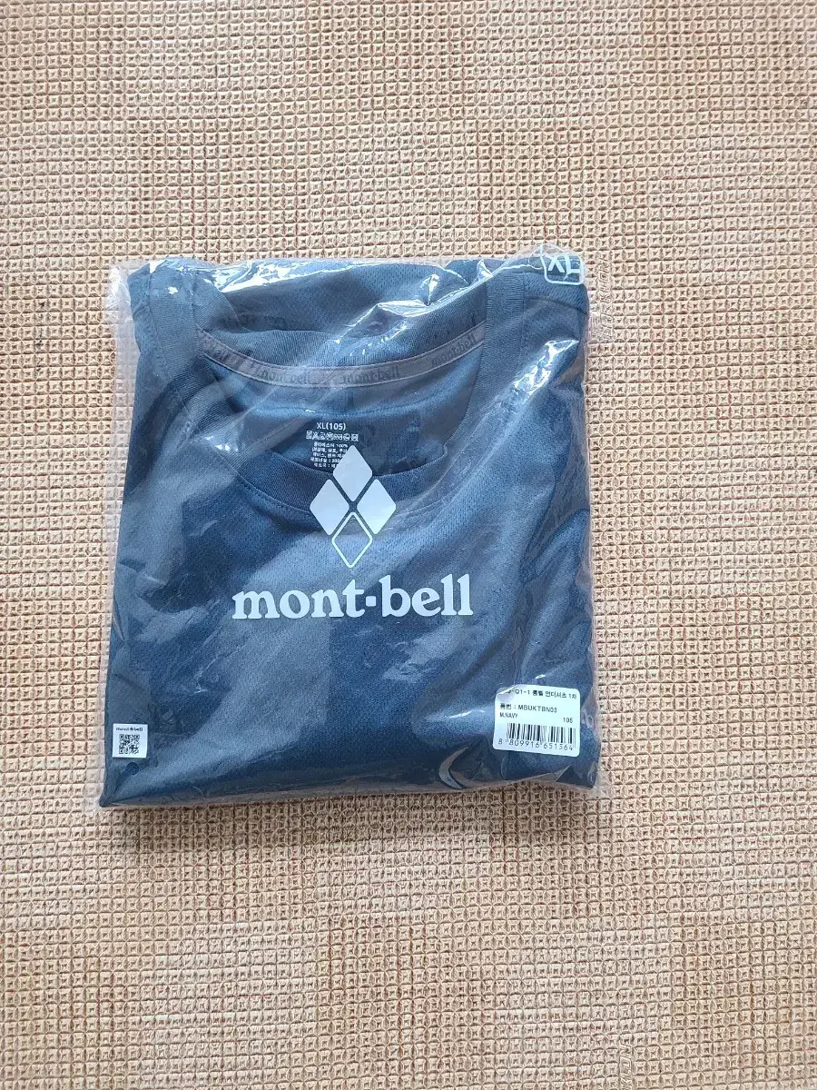 몽벨 남성용 티셔츠 미사용 새것.ㅡ무료배송