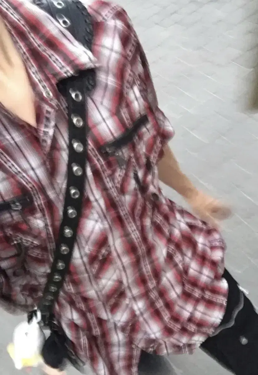 펑크 락시크 일본 빈티지 체크 셔츠
