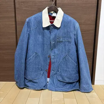 80년대 LL Bean 안감 울 라이너 부착 데님 헌팅 자켓