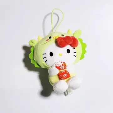 산리오 신사 한정판 띠 키티 용 타츠키티 부적 봉제 인형