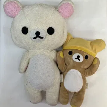 리락쿠마 봉제 인형 묶음 판매 타월 원단과 스웨이드 원단