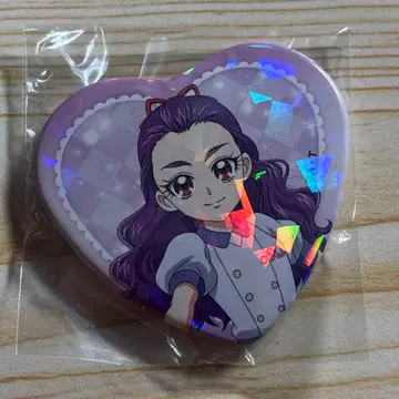 프리큐어 밀키 로즈 미미노 쿠루미 마루이 한정판 하트형 홀로그램 캔뱃지