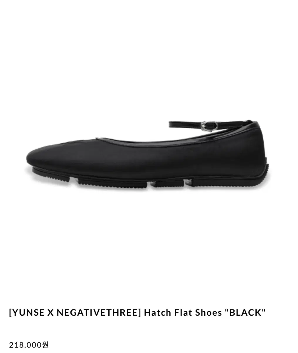 YUNSE X NEGATIVETHREE Yoon Se Flat Shoes Black (Last Drop)