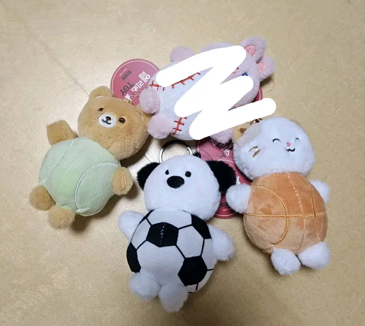 doll keyring Animal baseball ball soccer ball basketball ball bear rabbit cat puppy