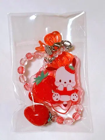 산리오 시크릿 스트랩 딸기신문 50주년 포차코