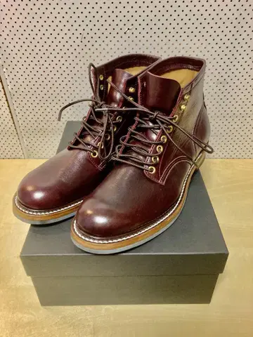 미사용 새상품 Y'2 LEATHER 애니린 호스 부츠 체리 US8.5