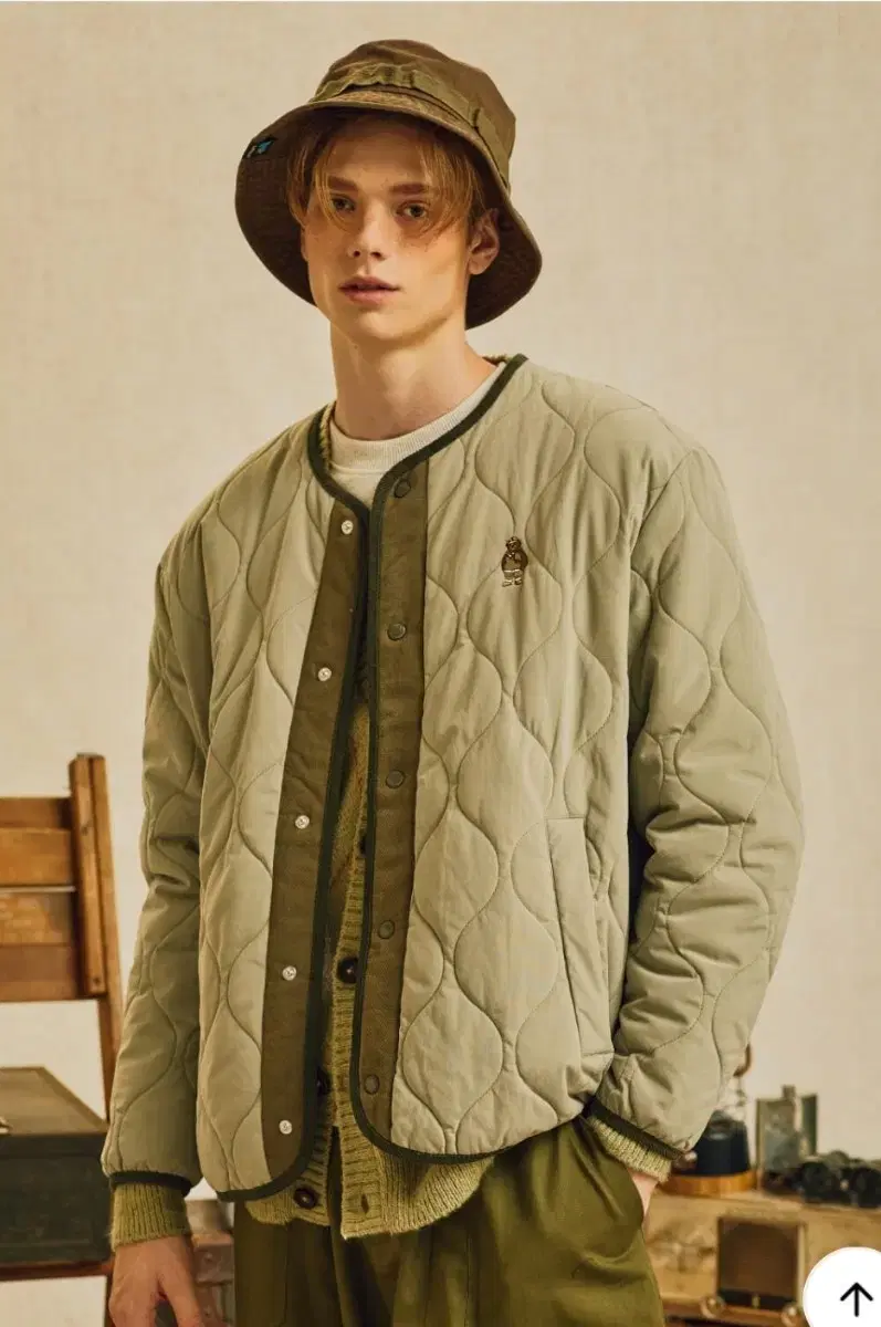 (90 size) [Hua Yu] Uni steve Quilted Cardigan (WHJJB4921U