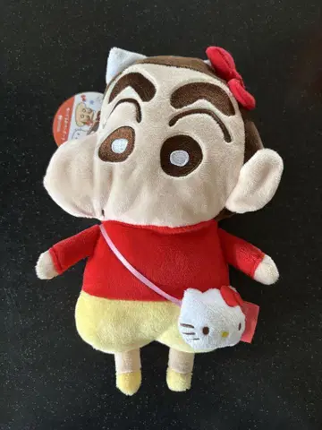 짱구는 못말려(크레용 신짱) 키티 콜라보 봉제 인형 펜 파우치