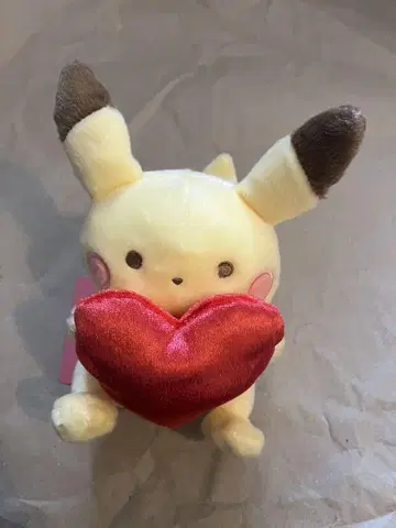 포켓몬 발렌타인 한정판 봉제 인형 피카츄 피카츄 하트