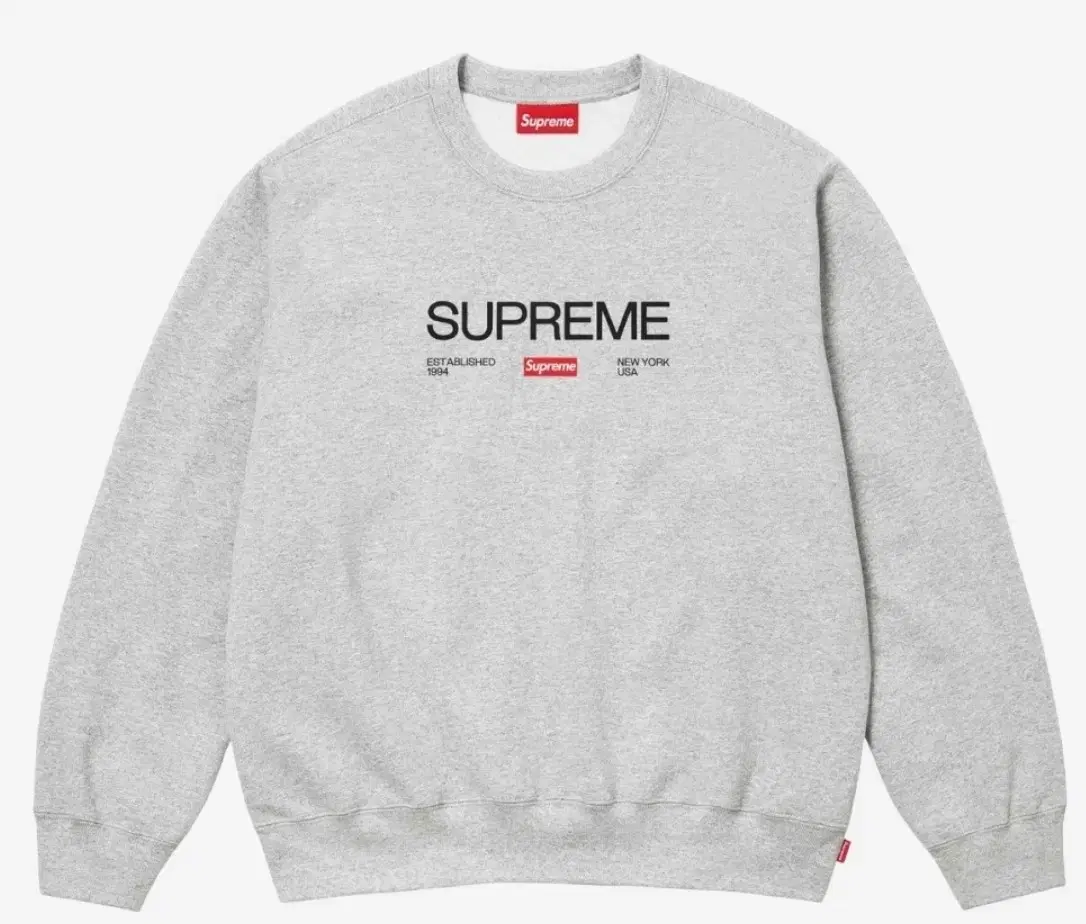 [L]24ss Supreme Established Crewneck