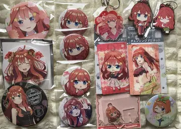 5등분의 신부 나카노 사츠키 나카노 네잎 캔뱃지 키링 카드