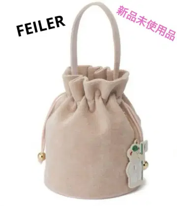 새상품 FEILER 페이러 골프 여자 복조리 백 핑크 베이지