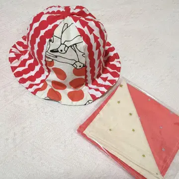 리버서블 튤립햇 하프 거즈 손수건 2장