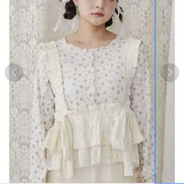 메리 제니 레이스 리본 뷔스티에