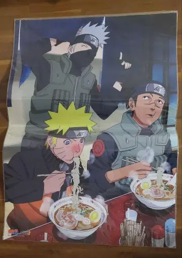 NARUTO 전시 신시대 프로젝트 라멘 이치라쿠 클리어 포스터