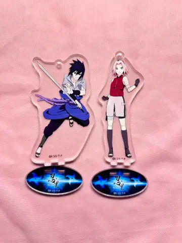 NARUTO 아크릴 스탠드 아크릴 키링 사스케 사쿠라