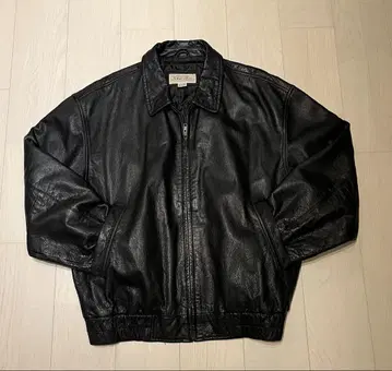 ST JOHN'S BAY 세인트존스베이 가죽 블루종 90s