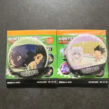 헌터X헌터 백면상 캔뱃지 곤&키루아