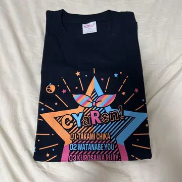 Aqours CYaRon 유닛 라이브 티셔츠