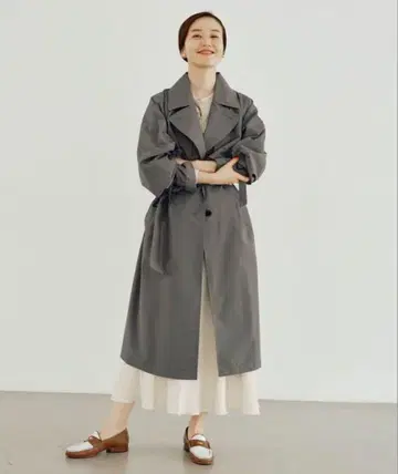 IENA Pe/포플린 싱글 트렌치코트