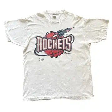90년대 FRUIT OF THE LOOM 티셔츠 ROCKETS 사인 포함