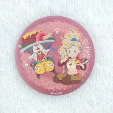 몬스터 헌터 와일드 캡콤 카페 젬마&아이루 크라프트 캔뱃지