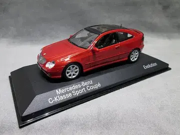 미니 챔피언스 1/43 벤츠 C 클래스 스포츠 쿠페 오렌지 메타