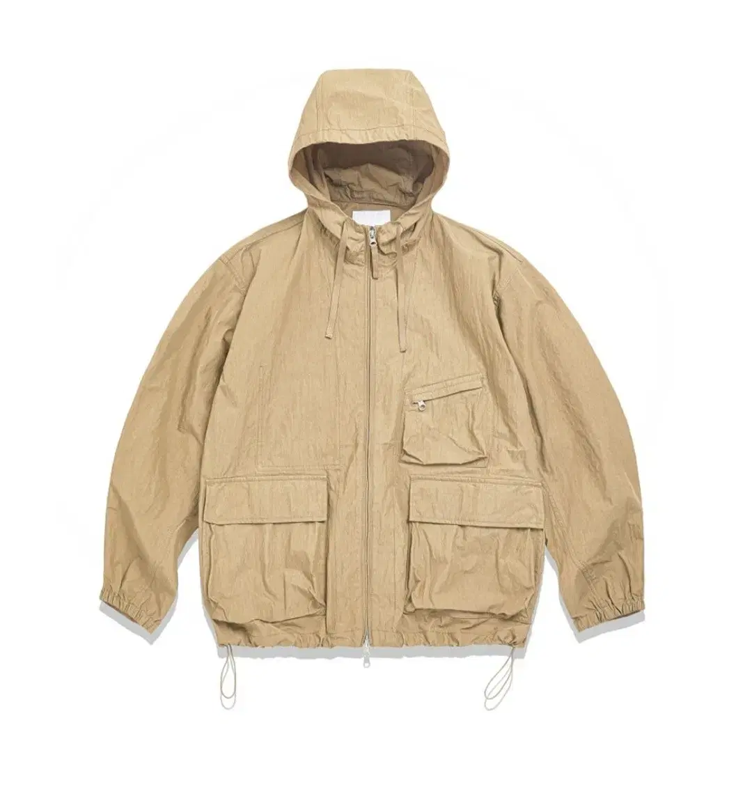 새상품 L 에스피오나지 레이 윈드 파카 베이지 Ray Wind Parka