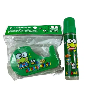 레트로 레어 케로케로케로피 테이프 커터와 풀 세트 cc551