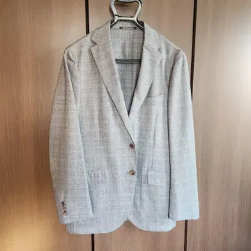 그린 라벨 리클라이닝 그레이 체크 수트