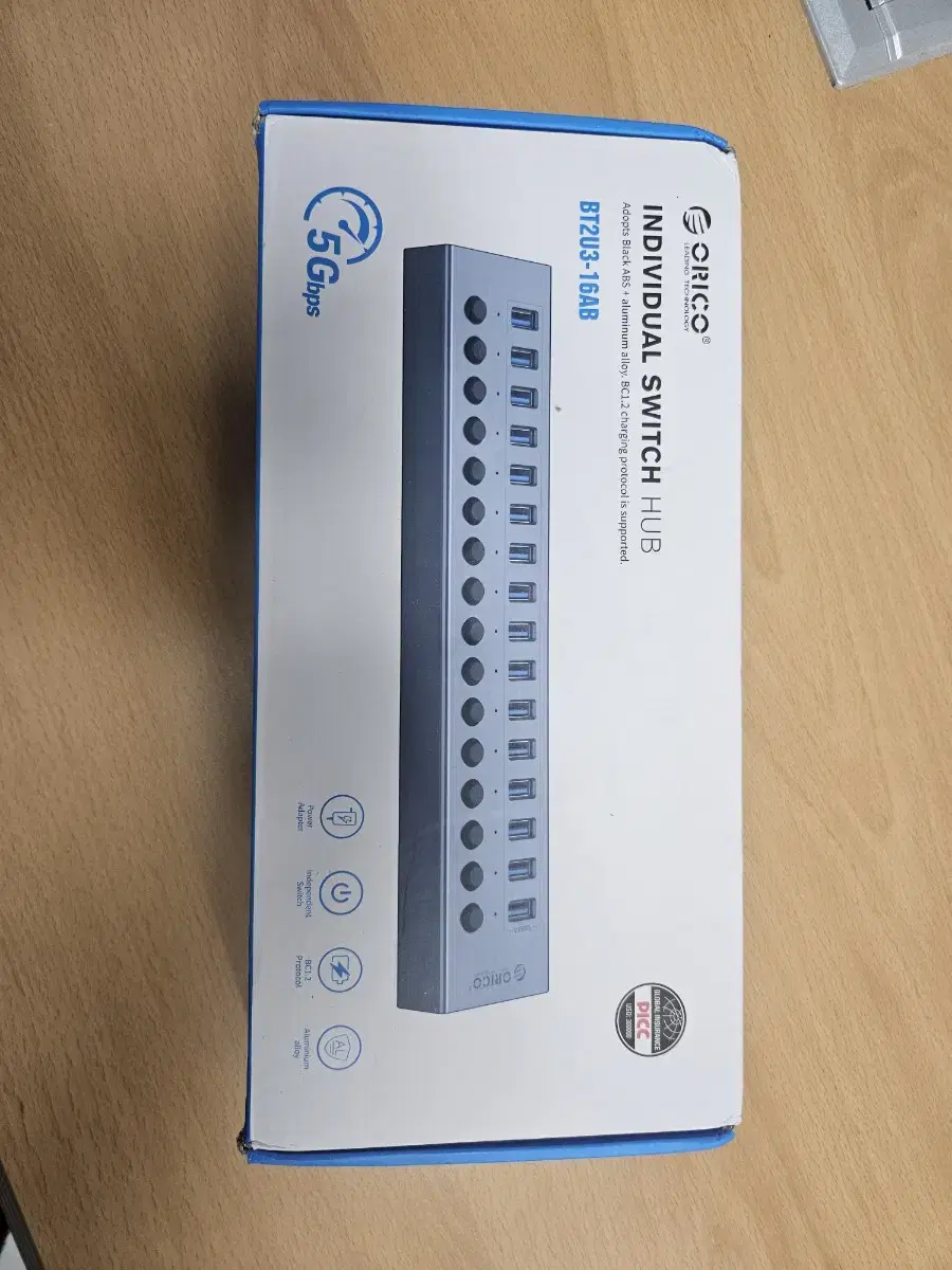 오리코 BT2U3-16ab usb 3.0 허브 16포트