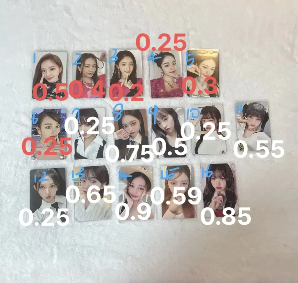 아이브 포토카드 판매 유진원영레이리즈이서가을