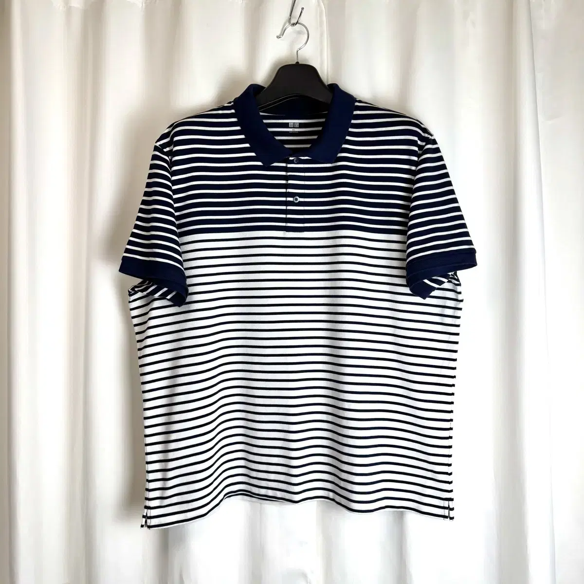 유니클로 단카라 스트라이프 Pk 카라넥 폴로 티셔츠 4XL