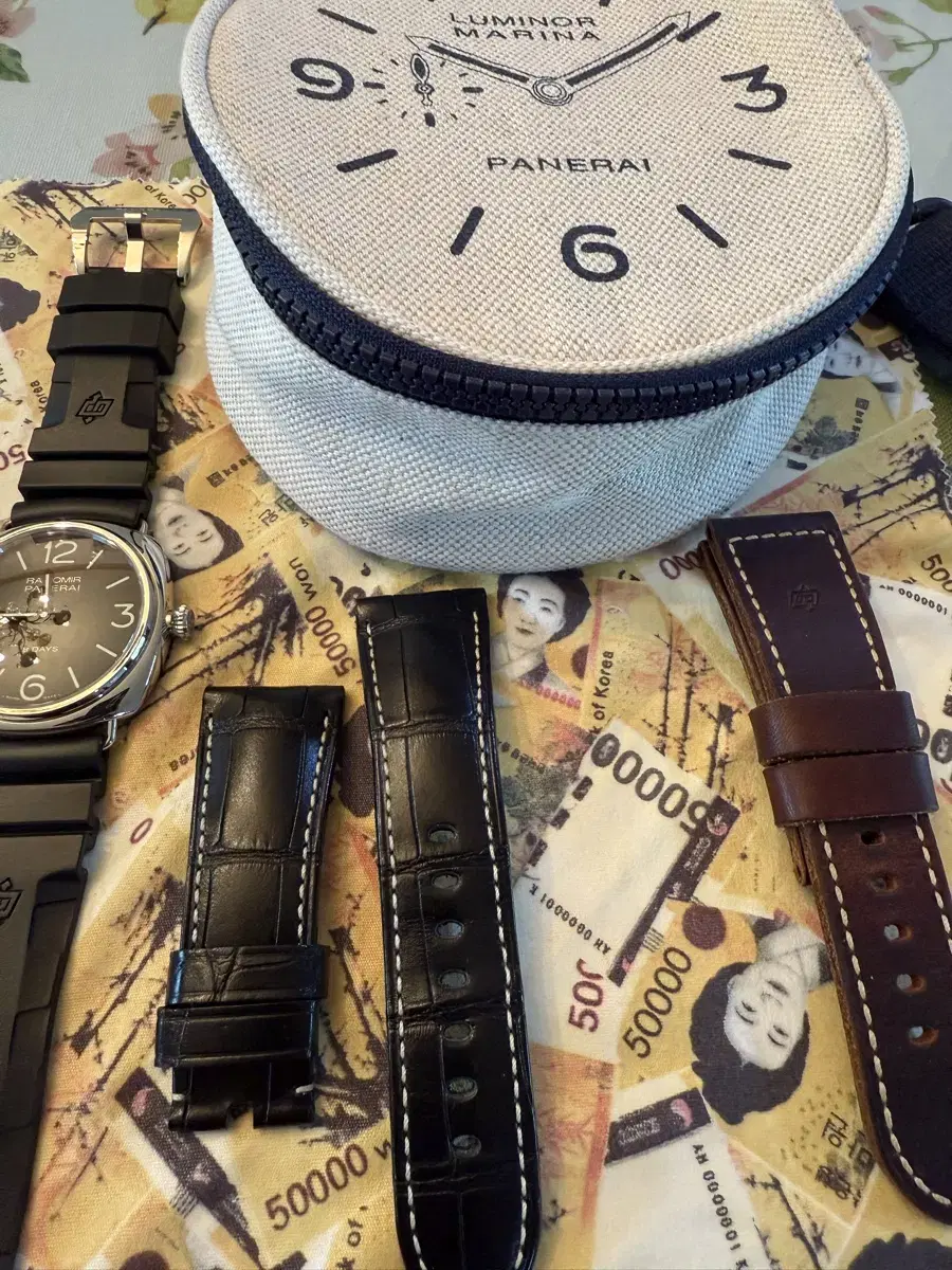 Panerai Alligator Black Strap 26-22mm
