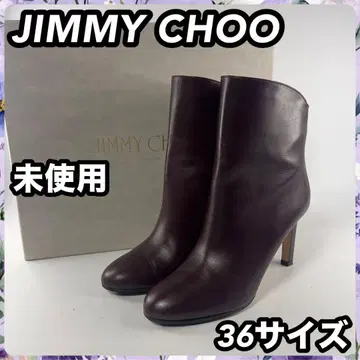 JIMMY CHOO 지미추 숏부츠 36 사이즈 와인 레드